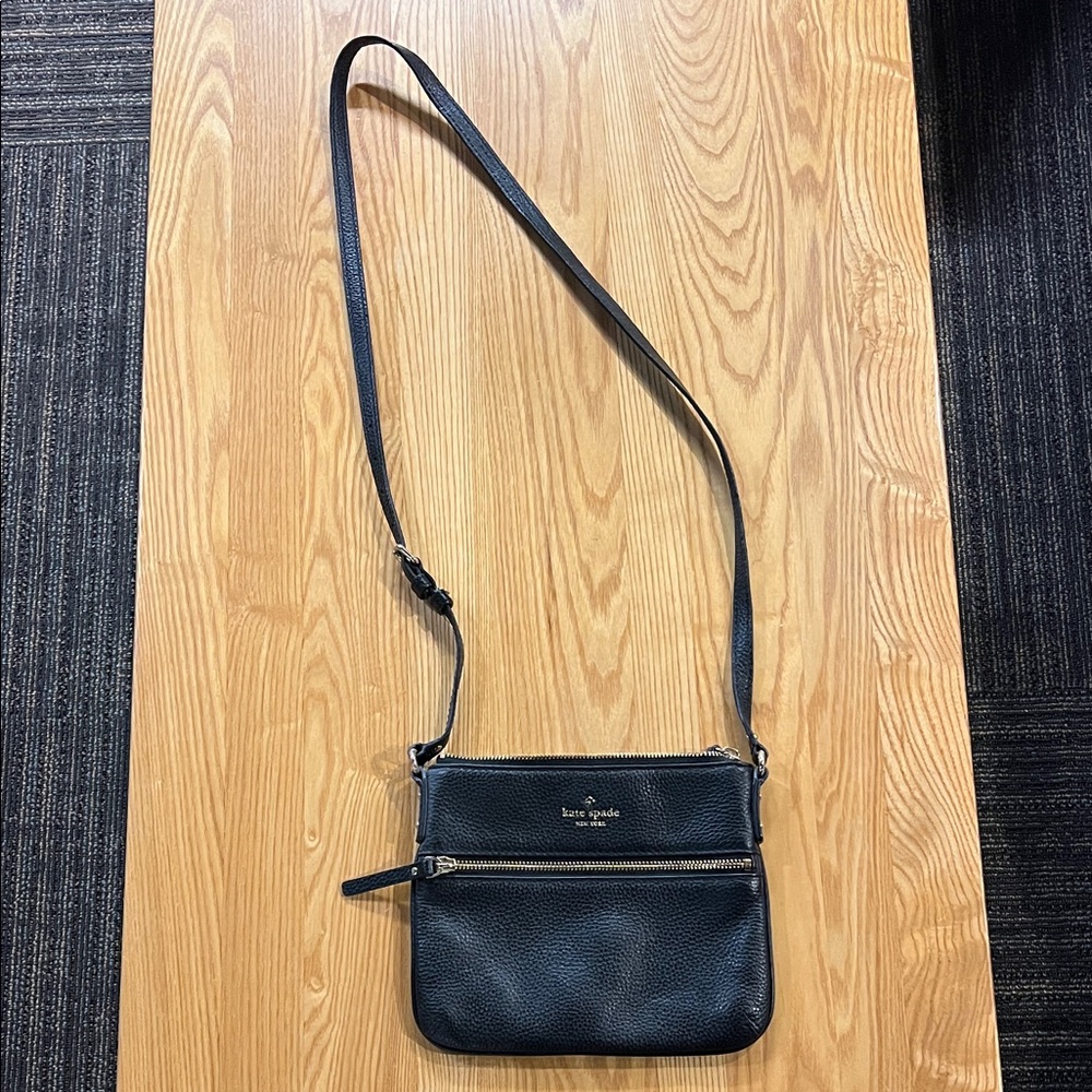 Kate Spade Black Leather Crossbody Bag